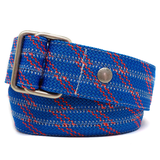 Belt from triple rope - blue