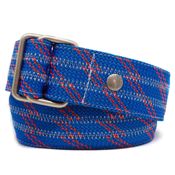 Belt from triple rope - blue