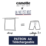 PDF Pattern - Boxer shorts 2.0 La Vie est Belt x Canette